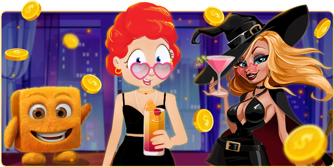 Glamma partying with her friends