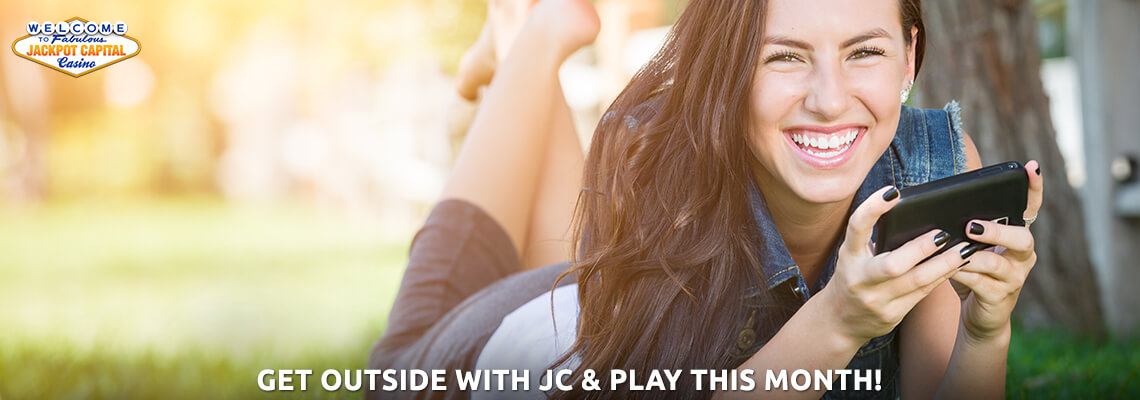 Let win on Mobile! Celebrate our Theme of the Month, where we enjoy the “Fresh Air, Play from Anywhere!” attitude - Make the most of the weather with a Mobile bonus!