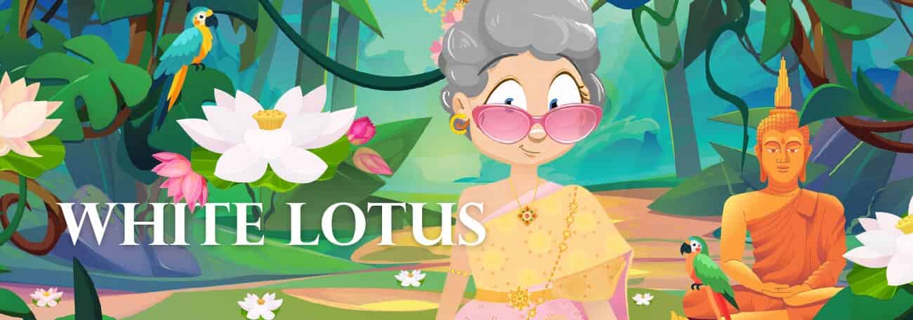 illustration of a woman in the thai forest